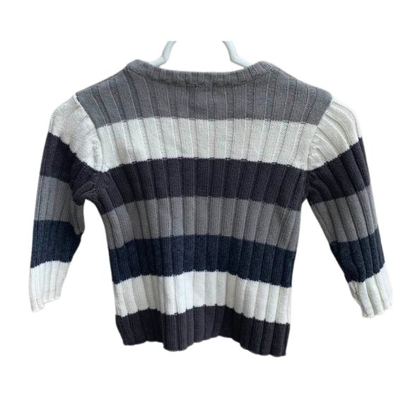 2 for $15 The Children's Place Striped Knit Long Sleeve Sweater - Size 3T Boys - Picture 3 of 7